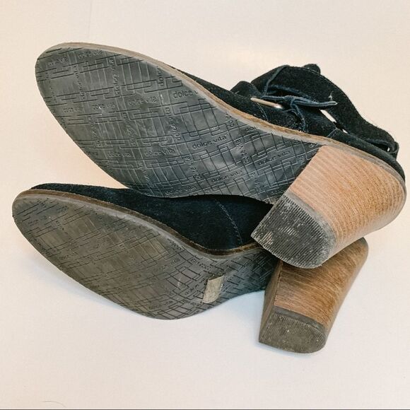 Dolce Vita Connary Black Suede Bootie Size 8 - Picture 11 of 11